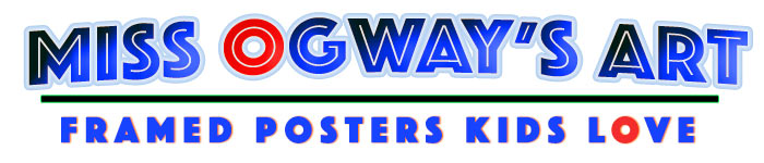 Miss Ogway's Art – Framed Art Gifts for Kids. Logo